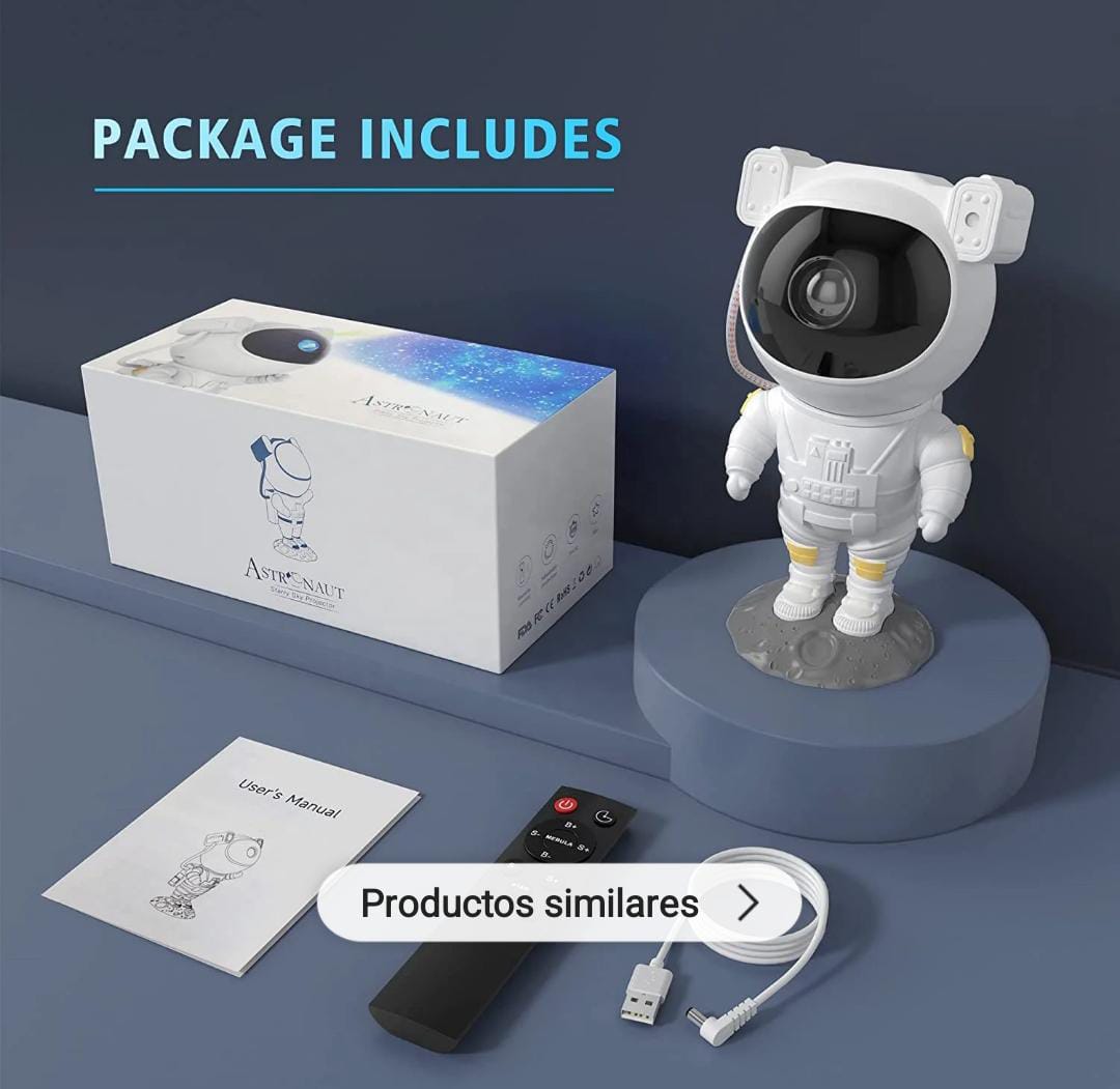 Lampara Proyector Astronauta