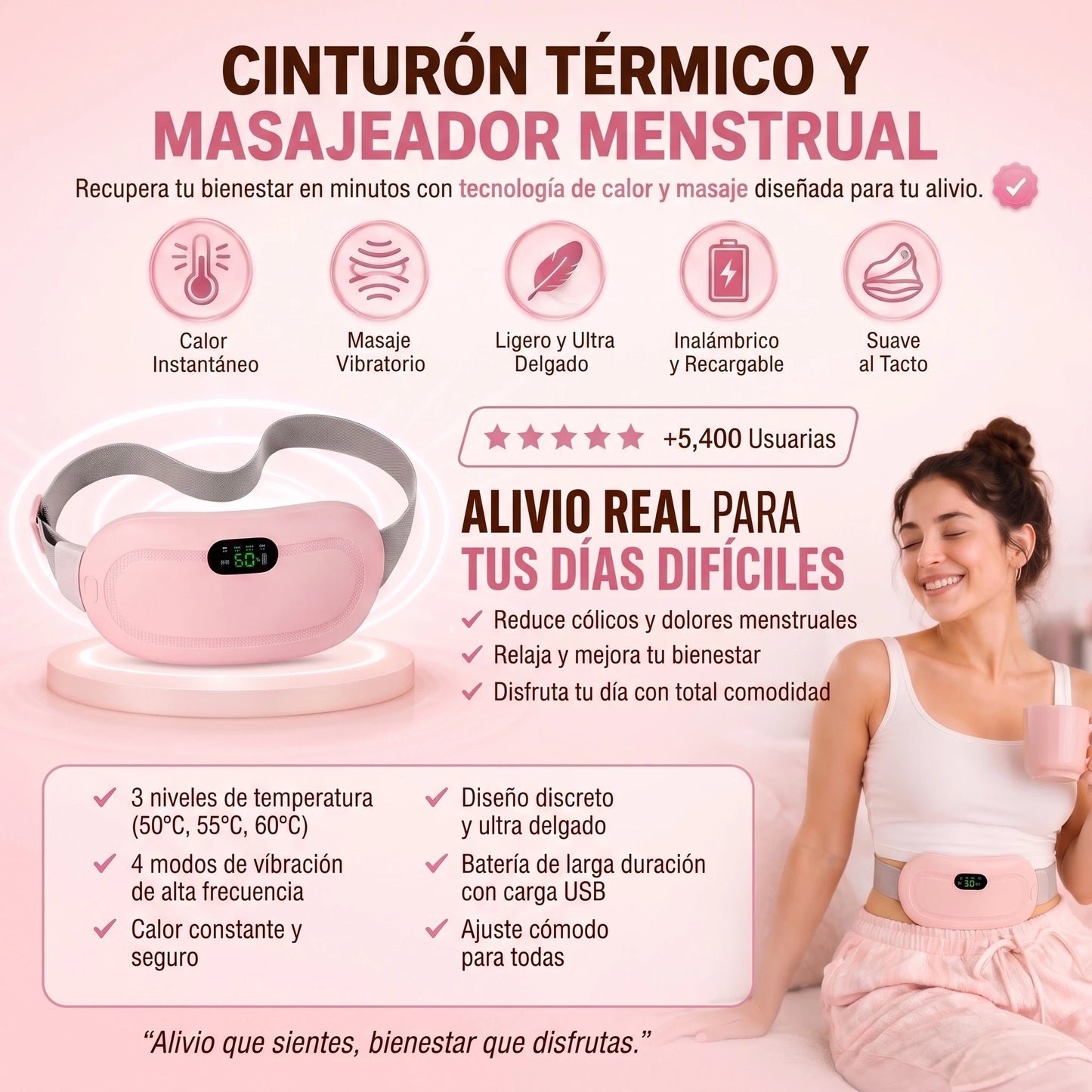 Faja Para Cólicos Menstruales