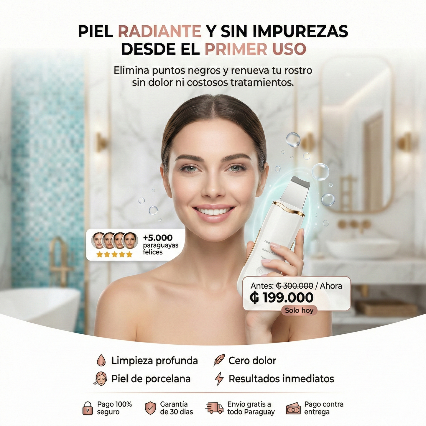 Limpiador Facial Ultrasónico