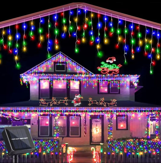 Cascada Navideña Solar 3 Metros