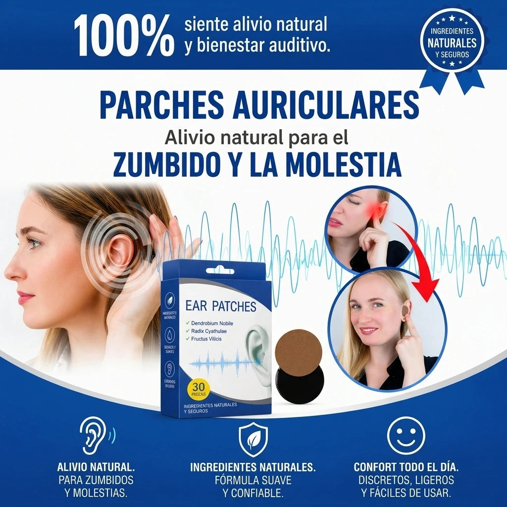 Parches Para Oídos Alivio de Zumbido